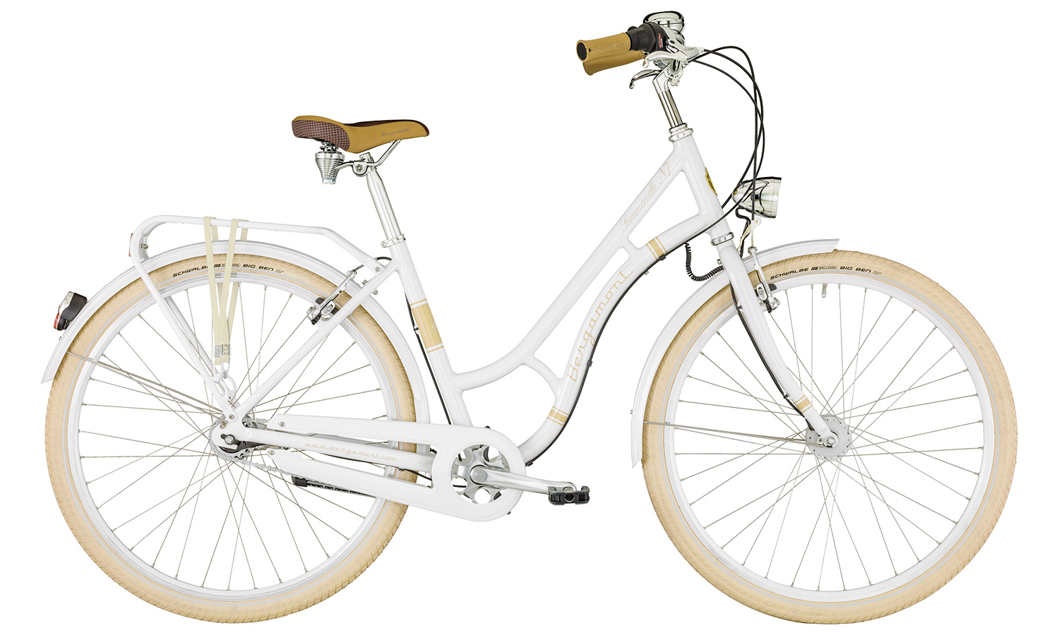 Фотография Велосипед Bergamont Summerville N7 CB 28" (2019) 2019 white